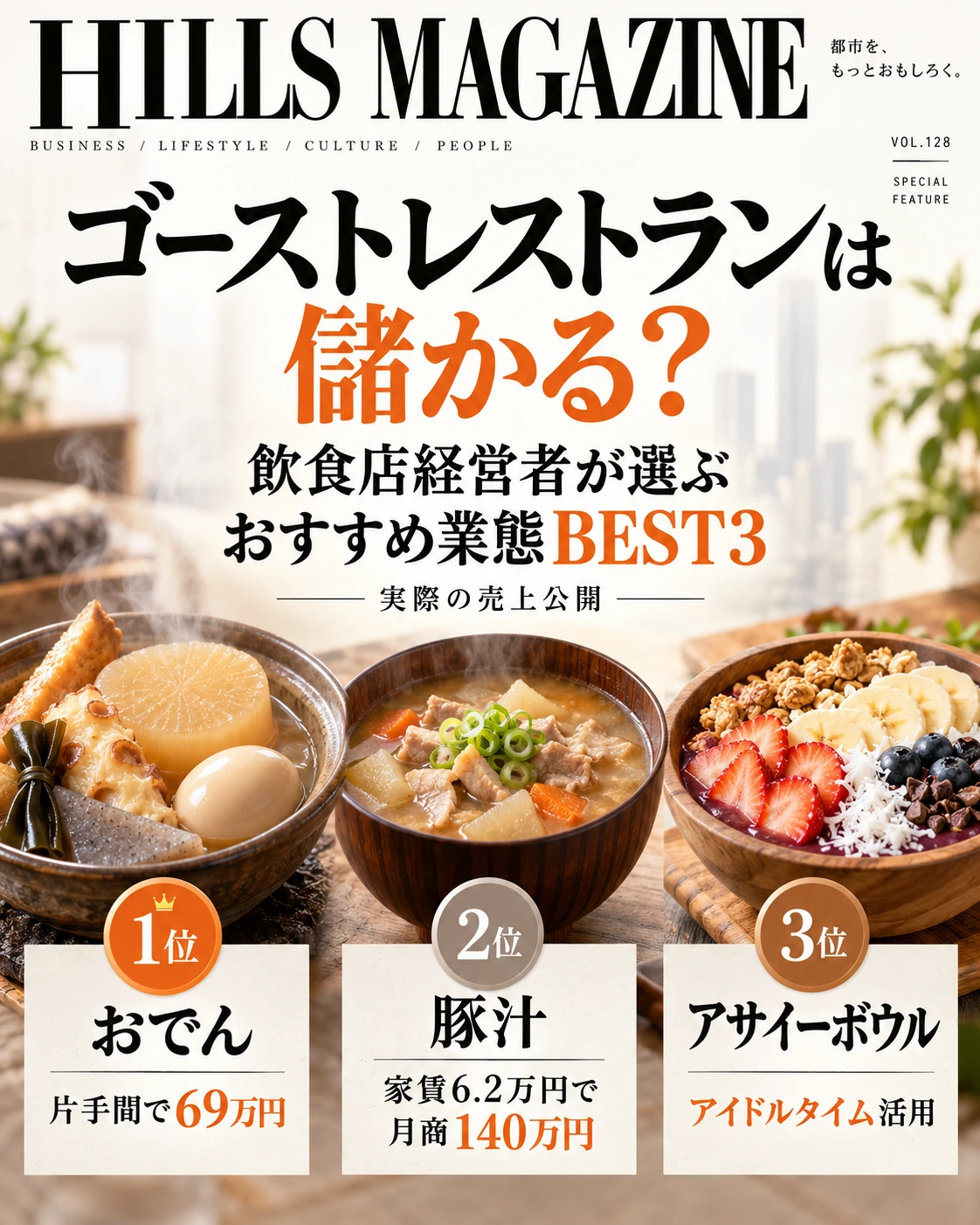 ゴーストレストランおすすめ業態BEST3 HILLS MAGAZINE
